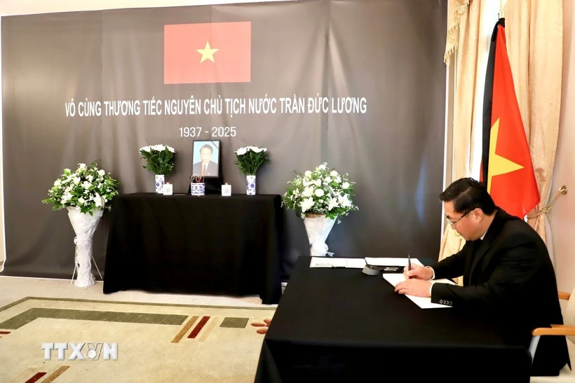 ĐSQ Việt Nam tại Đức tổ chức Lễ viếng nguyên Chủ tịch nước Trần Đức Lương
